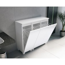 MILA komody stojąco/wisząca 90cm (60+30) z trzema koszami