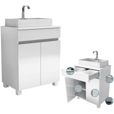 MILA komoda szafka pod umywalkę nablatową 60cm stojąco/wisząca 