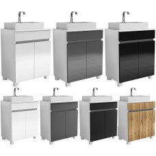 MILA komoda szafka pod umywalkę nablatową 60cm stojąco/wisząca 