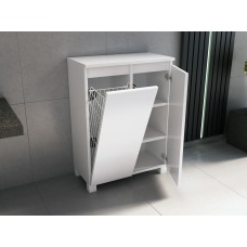 MILA komoda stojąco/wisząca 60cm kosz + półki