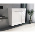 MILA komoda łazienkowa stojąco wisząca 90cm 3s (60cm+30cm)