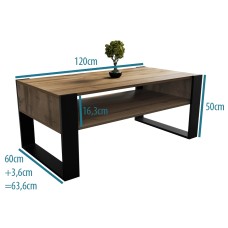 LOFT 'A' STOLIK KAWOWY 120cm