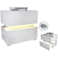 Nowoczesna szafka nocna 50cm LED
