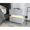 Nowoczesna szafka nocna 50cm LED